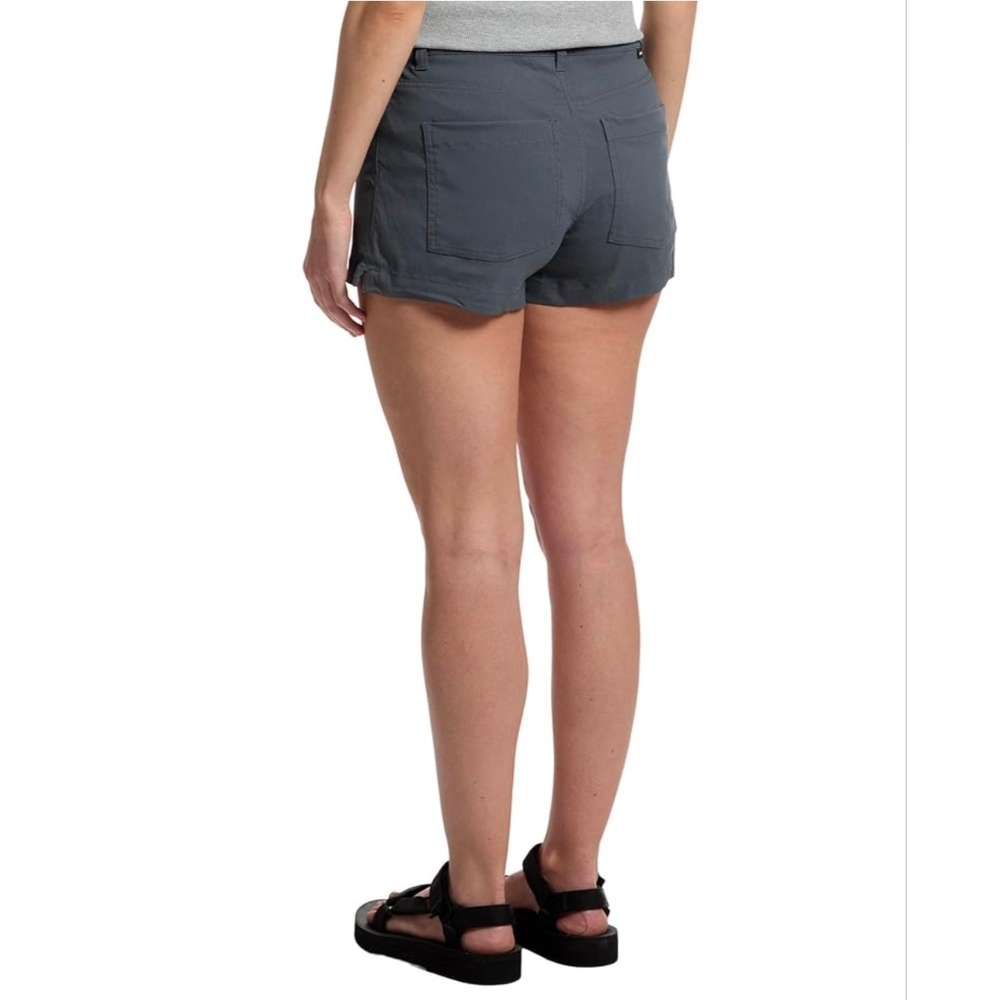 Size 12 prAna Stretch Zion Halle Shorts Thundercloud Gray Color With Pockets - Picture 3 of 9